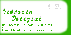 viktoria dolezsal business card